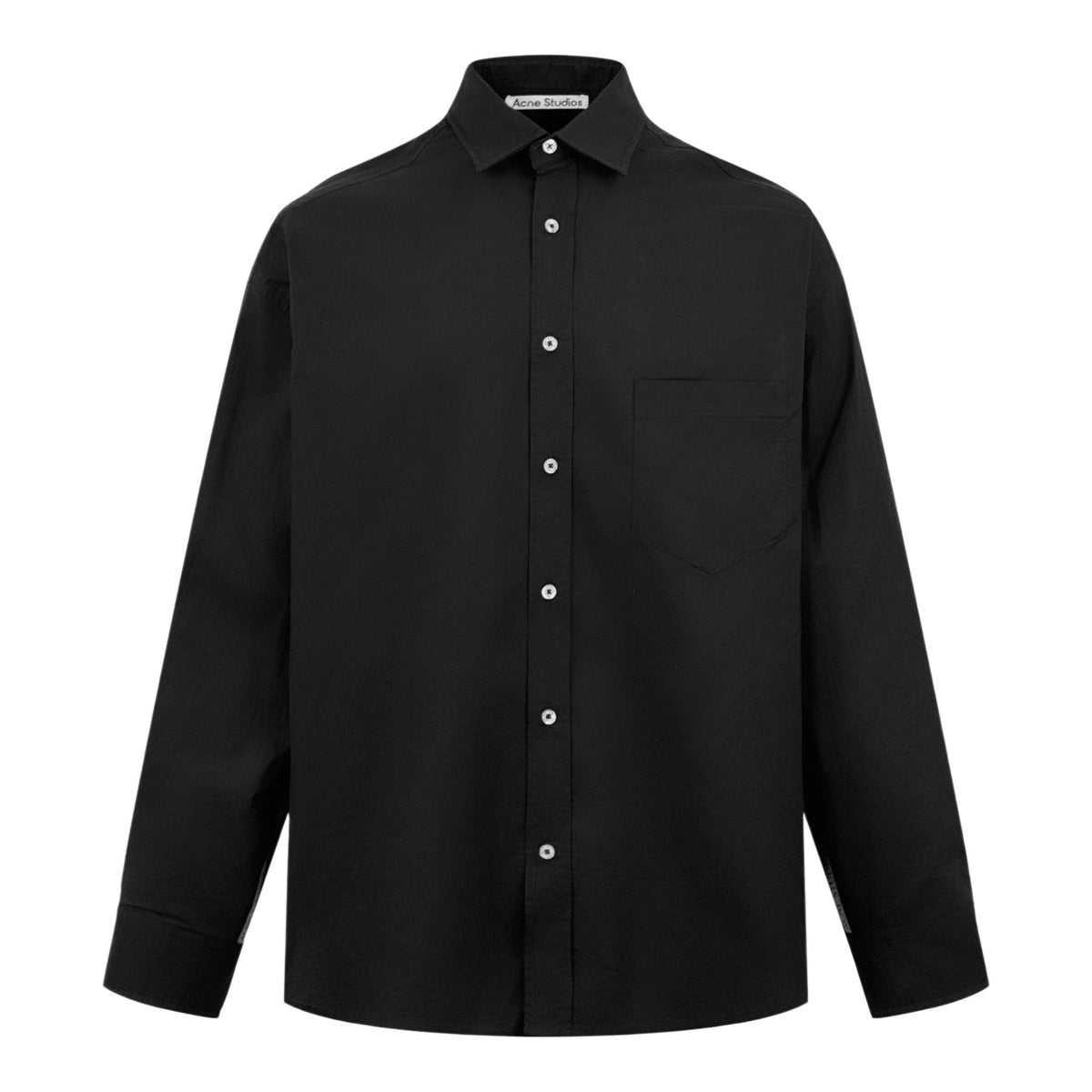 Acne Studios Oversized Long‑Sleeve Button‑Front Cotton Shirt