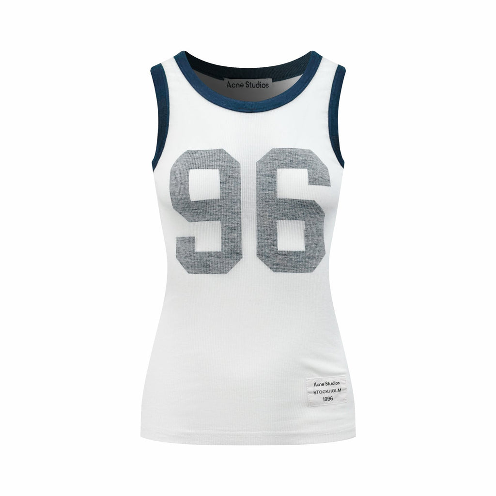 Acne Studios 96‑Graphic Ringer Ribbed Tank Top