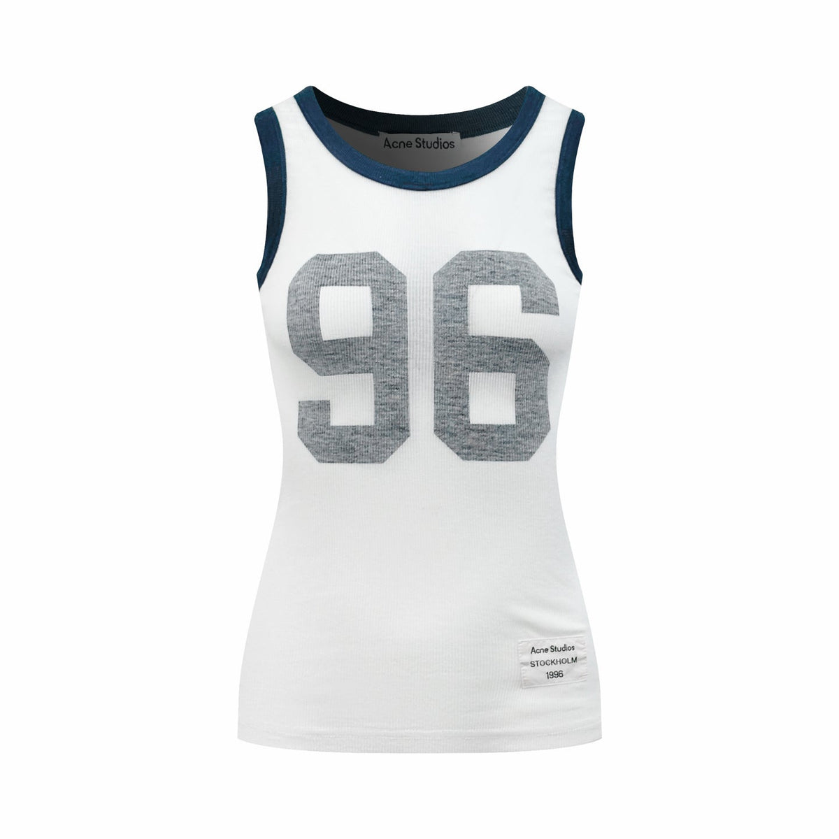 Acne Studios 96‑Graphic Ringer Ribbed Tank Top
