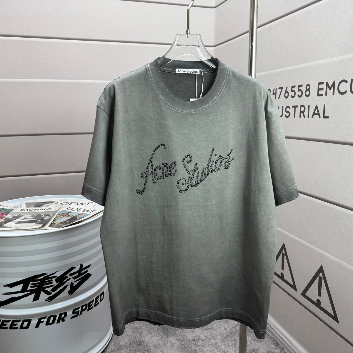 Acne Studios Script Logo Short‑Sleeve T‑Shirt