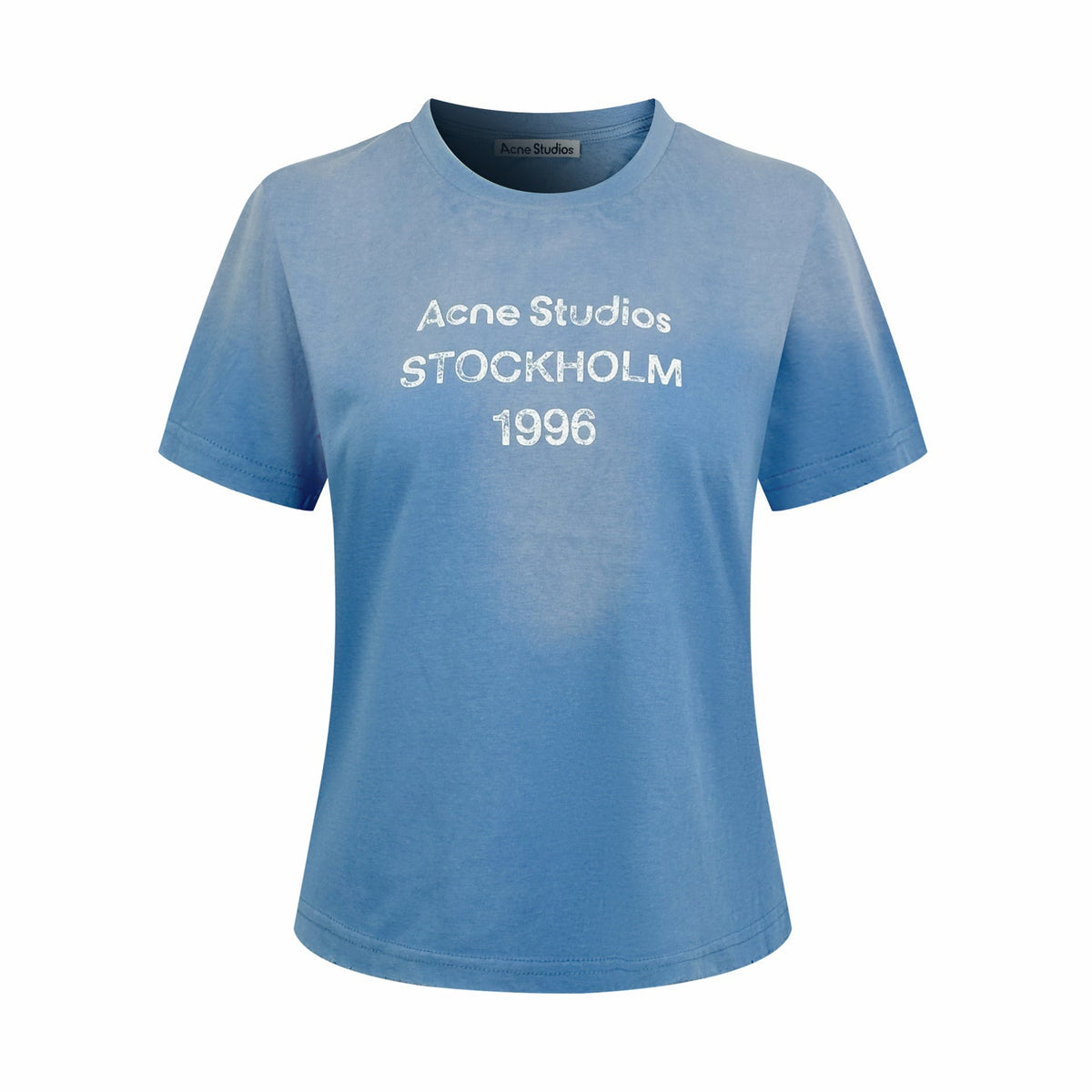 Acne Studios Stockholm 1996 Text‑Print Crew‑Neck Short‑Sleeve T‑Shirt