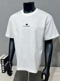 Acne Studios Square‑Face‑Icon Chest‑Print Oversized Crew‑Neck T‑Shirt