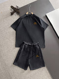Arc'teryx Gold Bird Embroidered Washed Raglan T-Shirt & Shorts Two-Piece Set