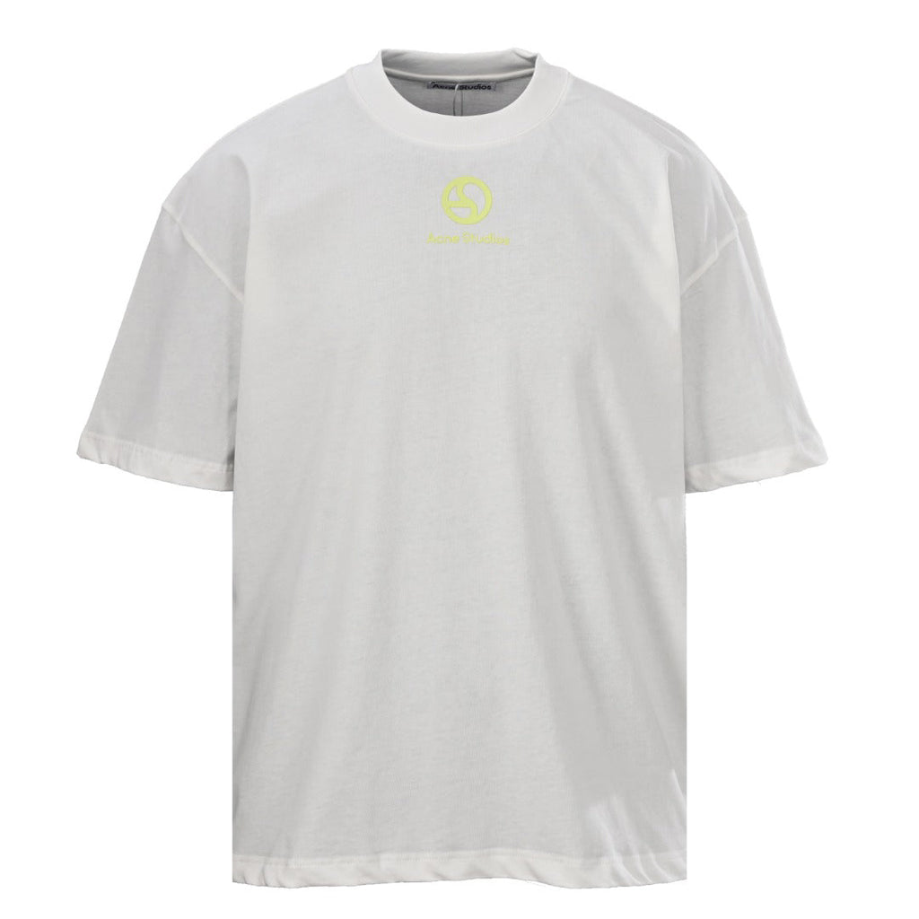 Acne Studios Raised Circular‑Symbol Oversized Crew‑Neck T‑Shirt