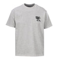 Acne Studios Bow‑Graphic Heather‑Grey Oversized Crew‑Neck T‑Shirt