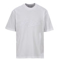 Acne Studios Script‑Embossed Textured‑Jersey Oversized Crew‑Neck T‑Shirt