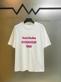 Acne Studios Stockholm 1996 Text‑Print Crew‑Neck Short‑Sleeve T‑Shirt