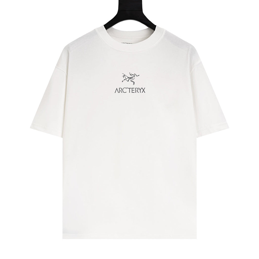 Arc'teryx Chest Bird Logo Back Marble‑Texture Fossil Bird SS T‑Shirt