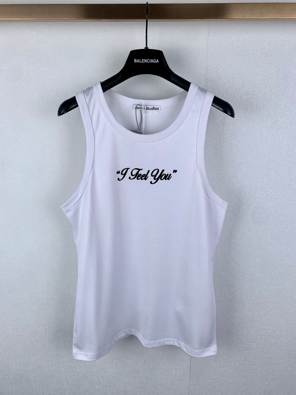 Acne Studios Text Print Sleeveless Tank Top