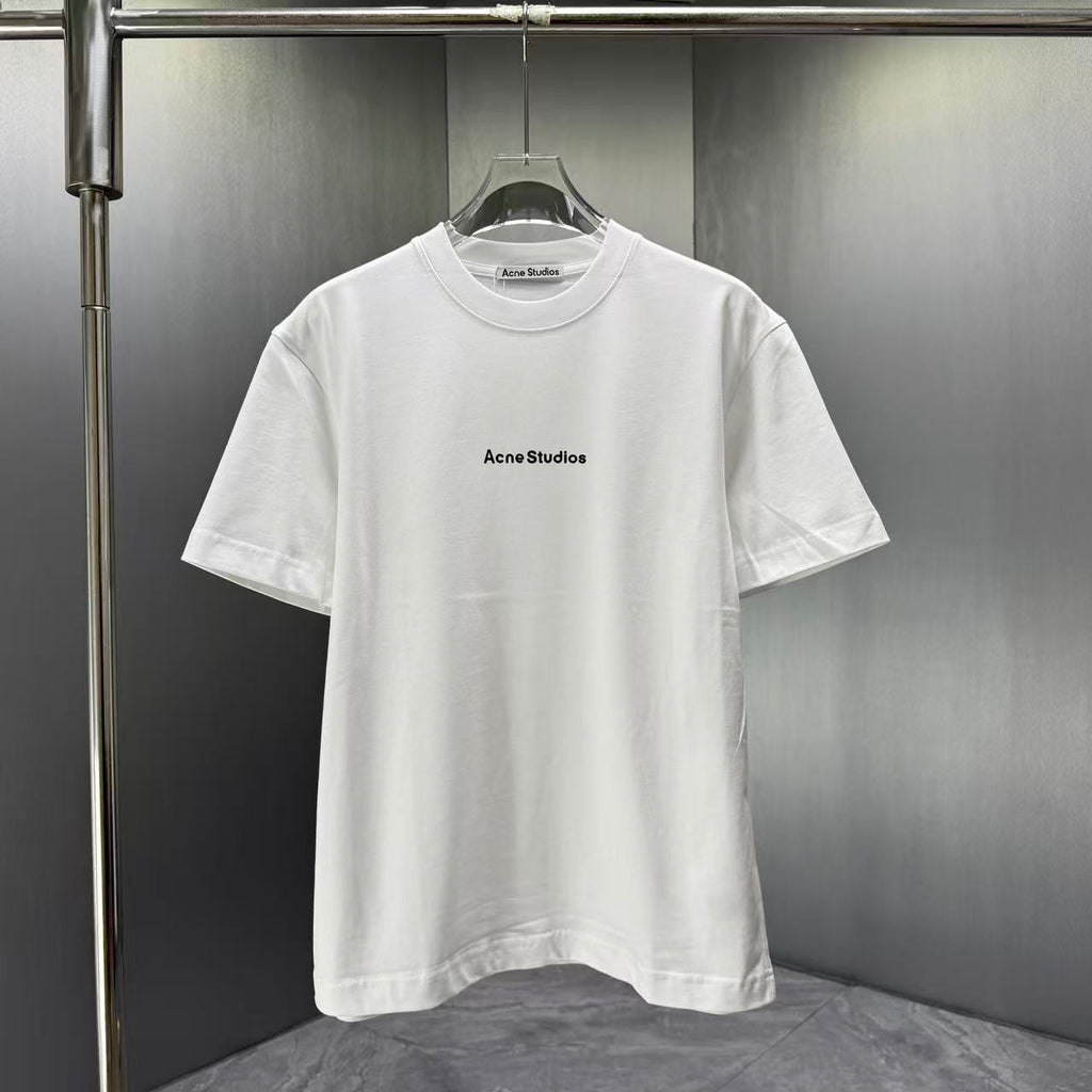Acne Studios Centered Text‑Logo Crew‑Neck Short‑Sleeve T‑Shirt