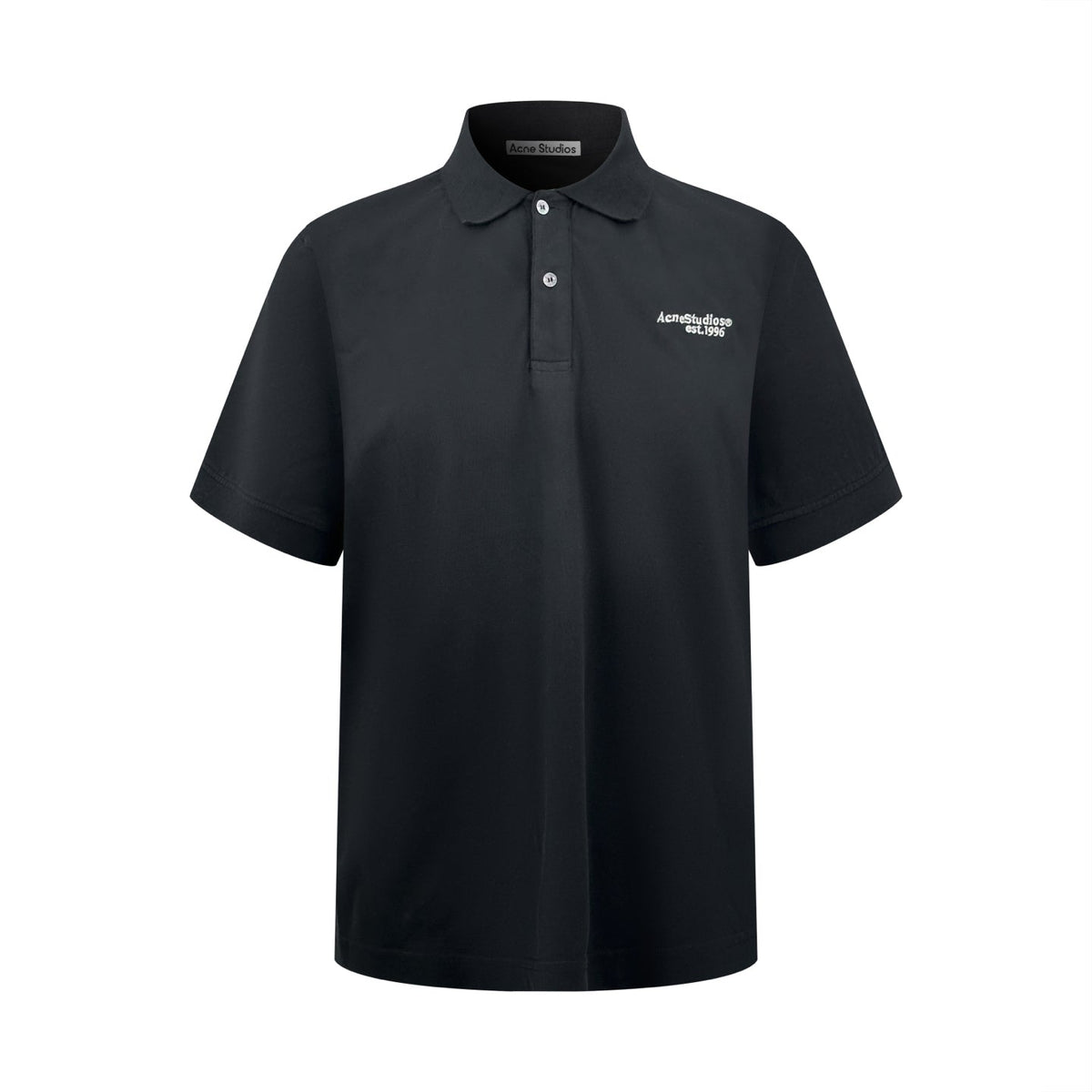 Acne Studios Est.1996 Logo Short‑Sleeve Polo Shirt