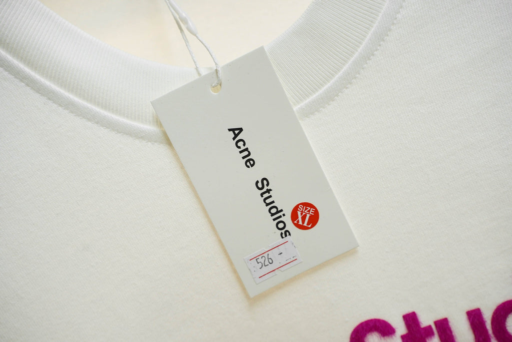 Acne Studios Stockholm 1996 Text‑Print Crew‑Neck Short‑Sleeve T‑Shirt