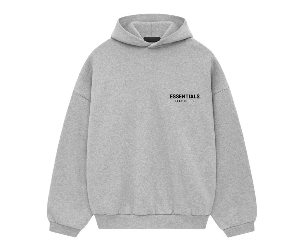 Fear of God Essentials Fleece Hoodie (FW24) Light Heather Gray