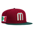 1    New Era 59Fifty Mexico World Baseball Classic Mexico Flag Patch Hat - Cardinal, Green