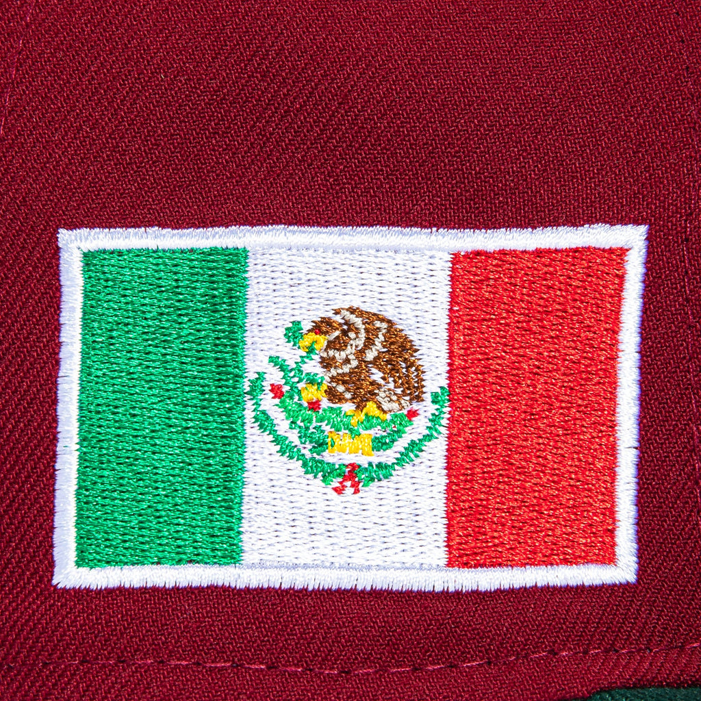1    New Era 59Fifty Mexico World Baseball Classic Mexico Flag Patch Hat - Cardinal, Green