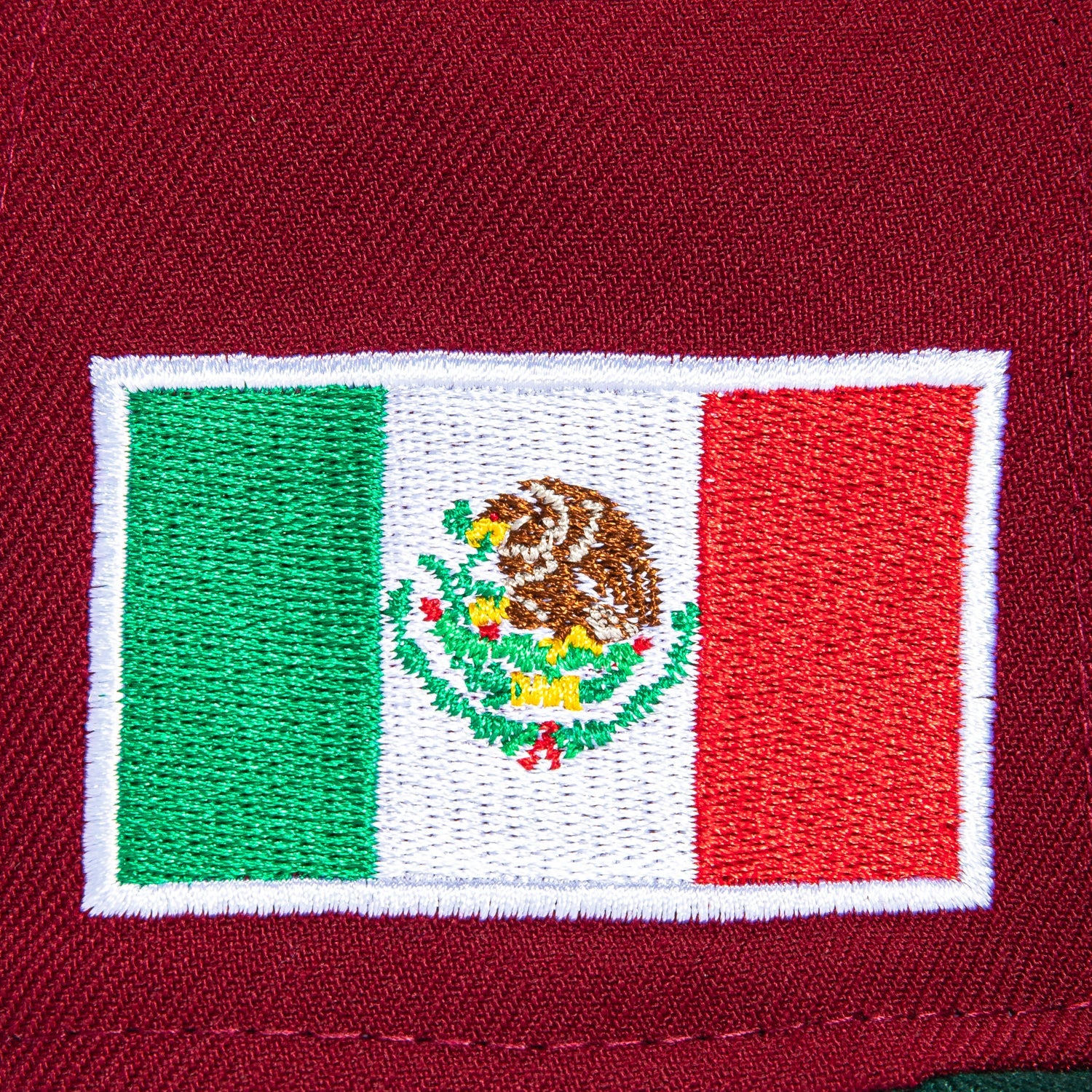 1    New Era 59Fifty Mexico World Baseball Classic Mexico Flag Patch Hat - Cardinal, Green