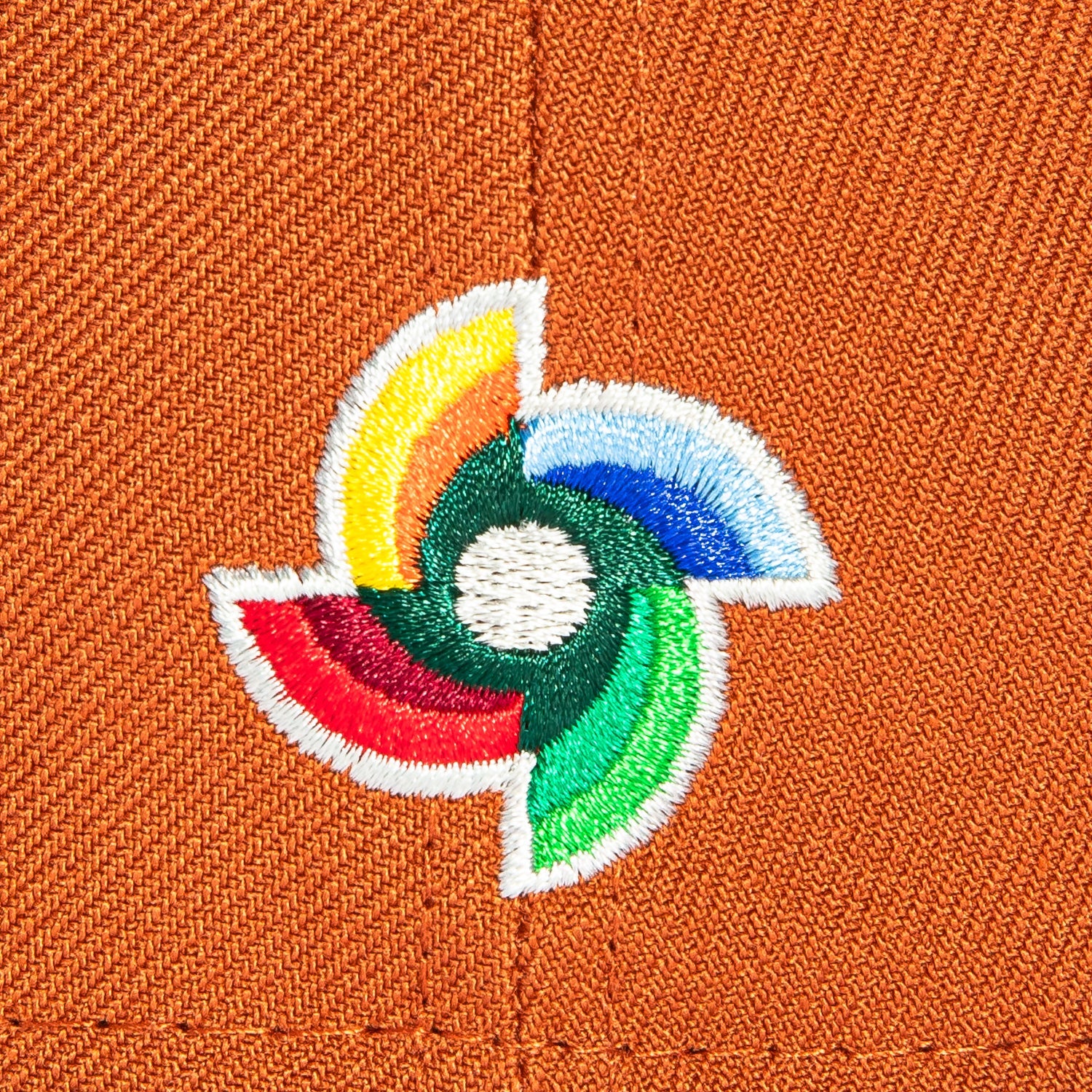 1    New Era 59Fifty Mexico World Baseball Classic Mexico Flag Patch Hat - Burnt Orange, Brown, Metallic Copper