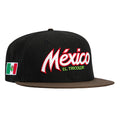 1     New Era 59Fifty Mexico El Tricolor Mexico Flag Patch Script Hat - Black, Brown