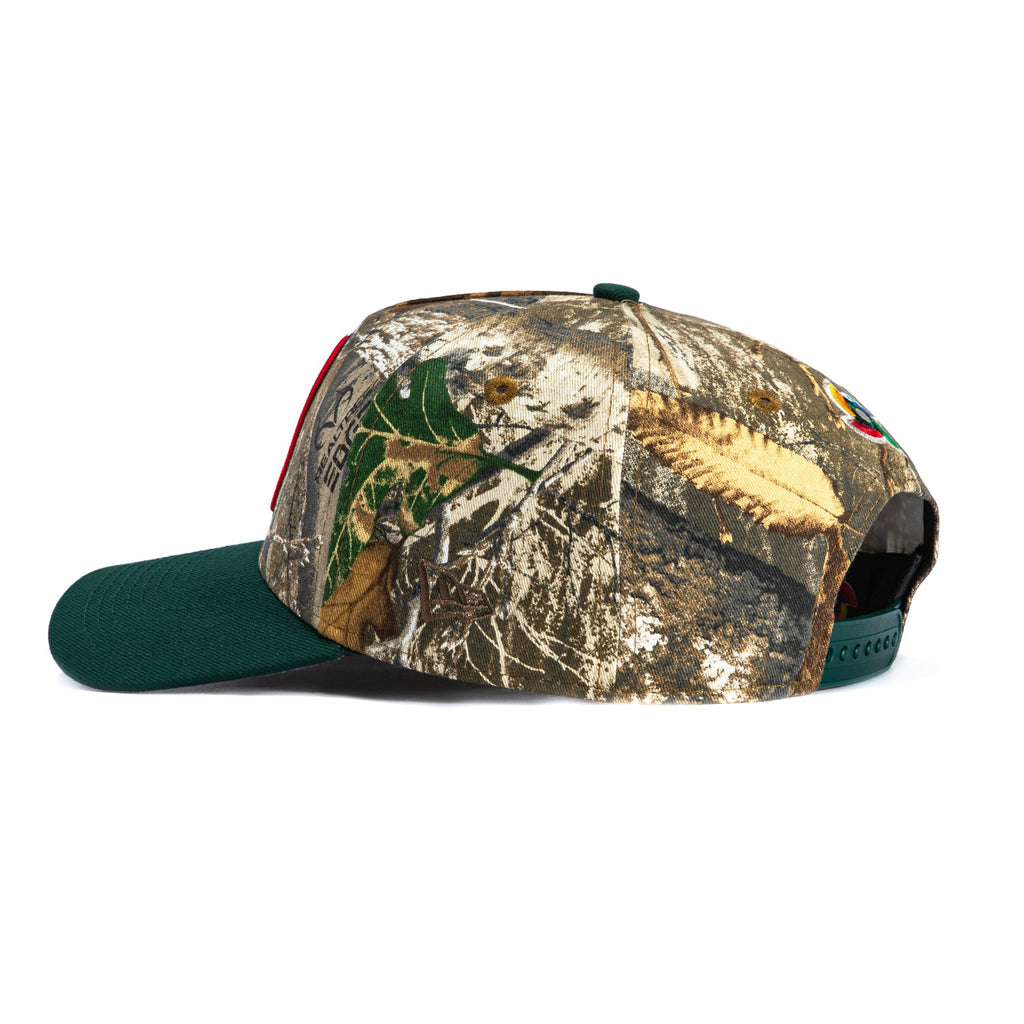 New Era 9Forty A-Frame Mexico World Baseball Classic Mexico Flag Patch Snapback Hat - Realtree, Green