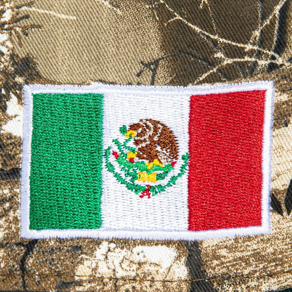 New Era 9Forty A-Frame Mexico World Baseball Classic Mexico Flag Patch Snapback Hat - Realtree, Green