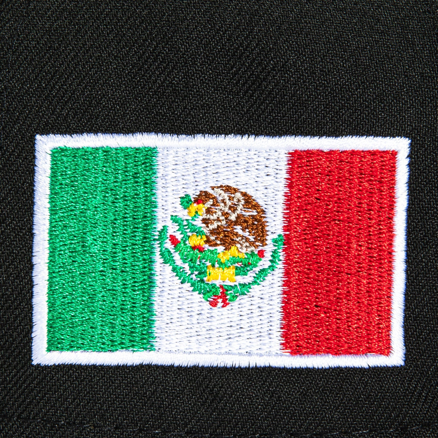 New Era 9Forty A-Frame Mexico World Baseball Classic Mexico Flag Patch Snapback Hat - Black, Red