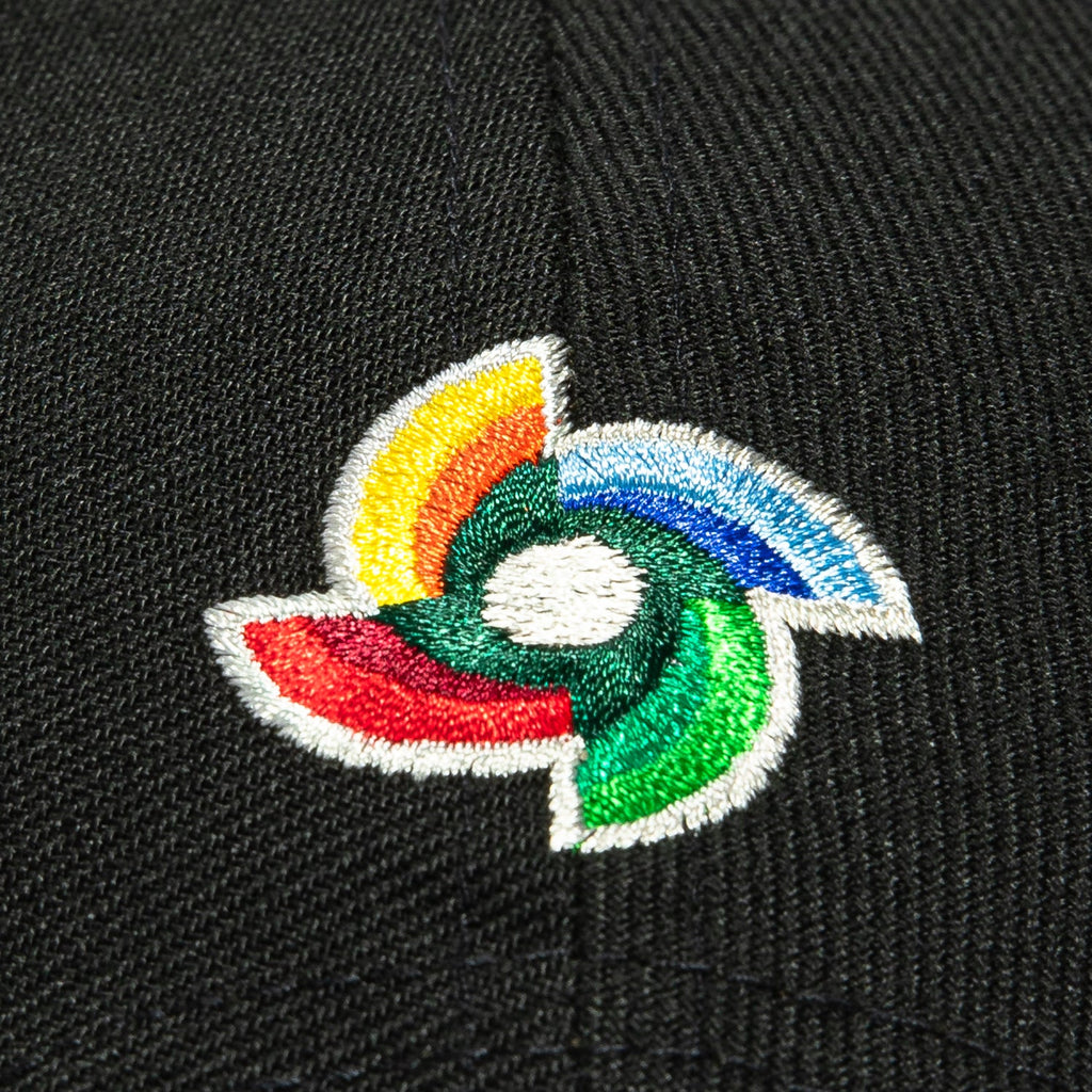 New Era 9Forty A-Frame Mexico World Baseball Classic Mexico Flag Patch Snapback Hat - Black, Red