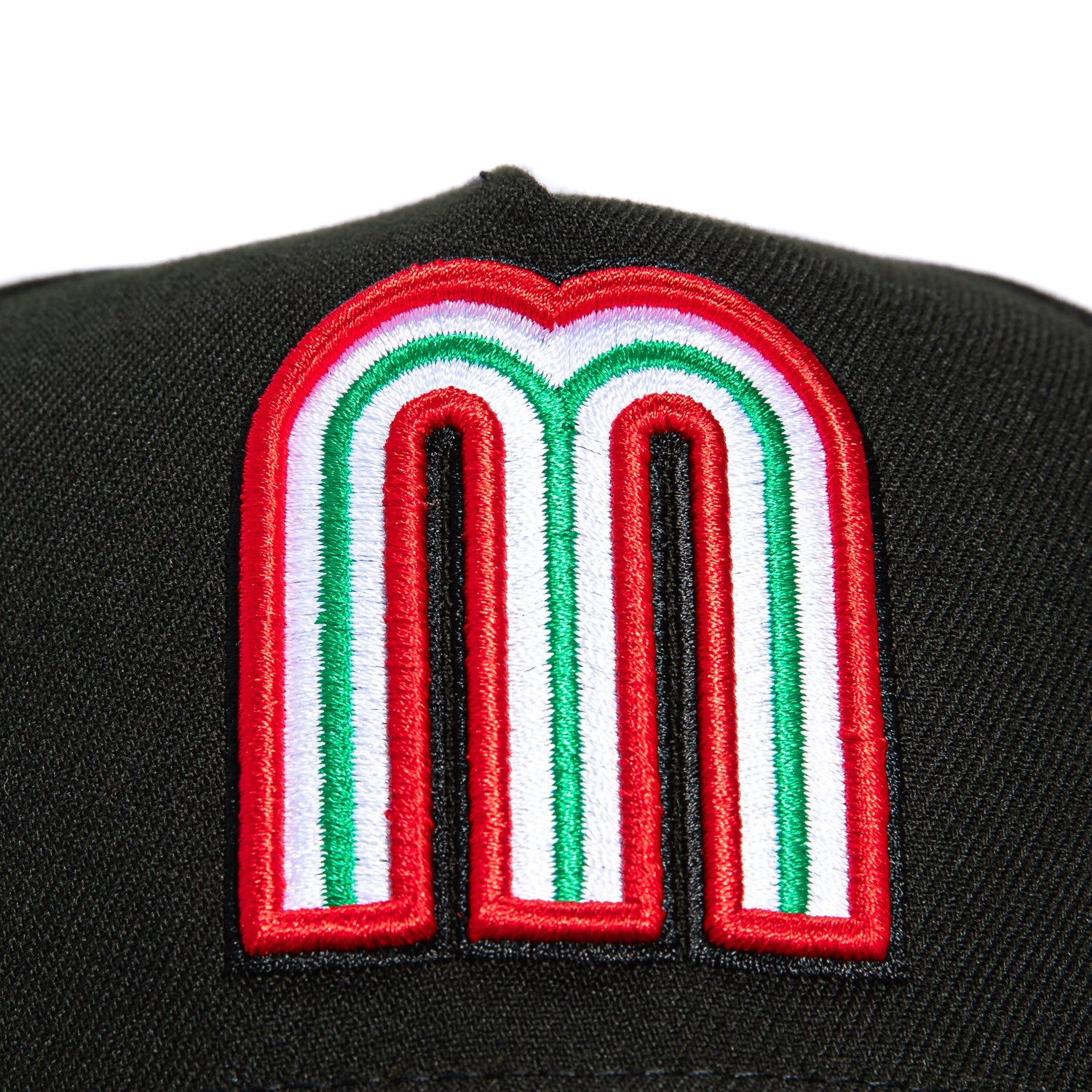 New Era 9Forty A-Frame Mexico World Baseball Classic Mexico Flag Patch Snapback Hat - Black, Brown