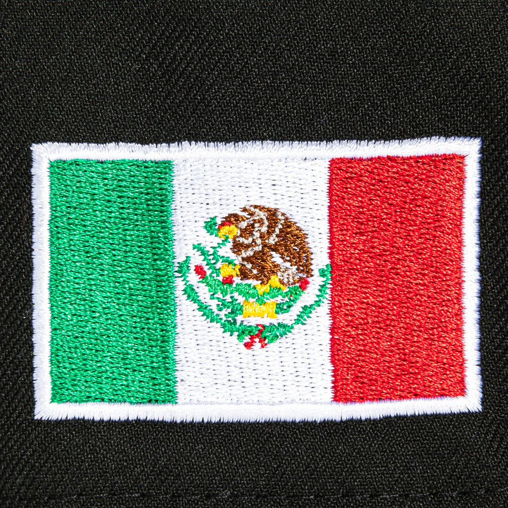 New Era 9Forty A-Frame Mexico World Baseball Classic Mexico Flag Patch Snapback Hat - Black, Brown