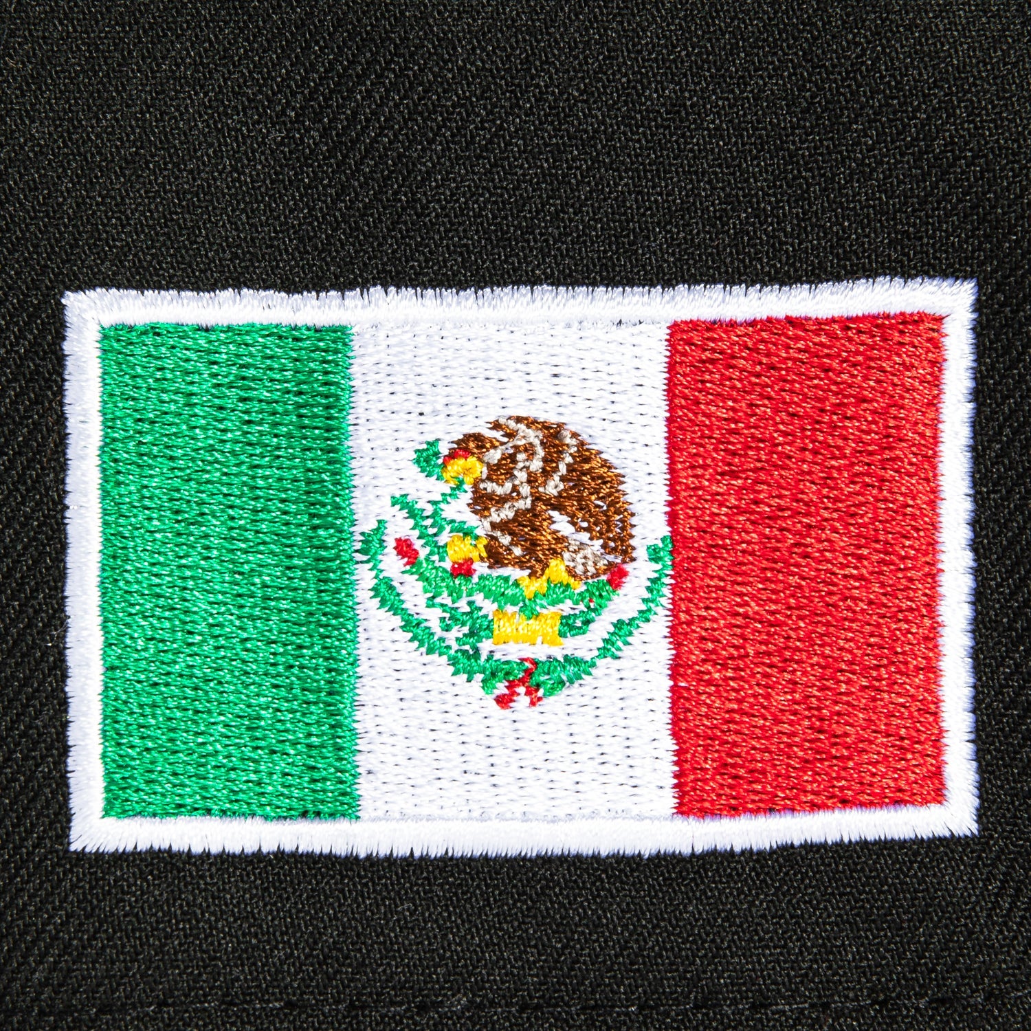 New Era 9Forty A-Frame Mexico World Baseball Classic Mexico Flag Patch Snapback Hat - Black, Brown
