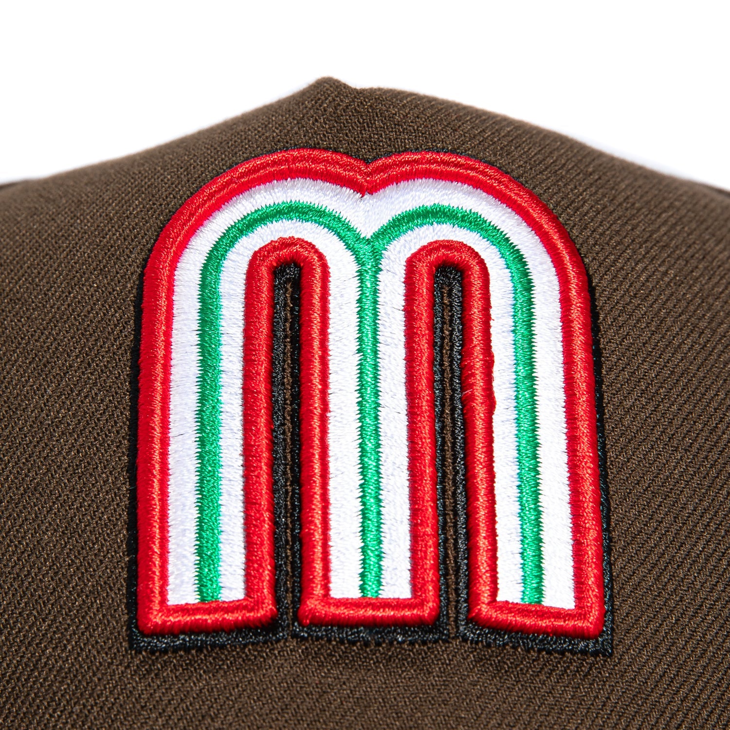 1    New Era 9Forty A-Frame Mexico World Baseball Classic Mexico Flag Patch Snapback Hat - Brown