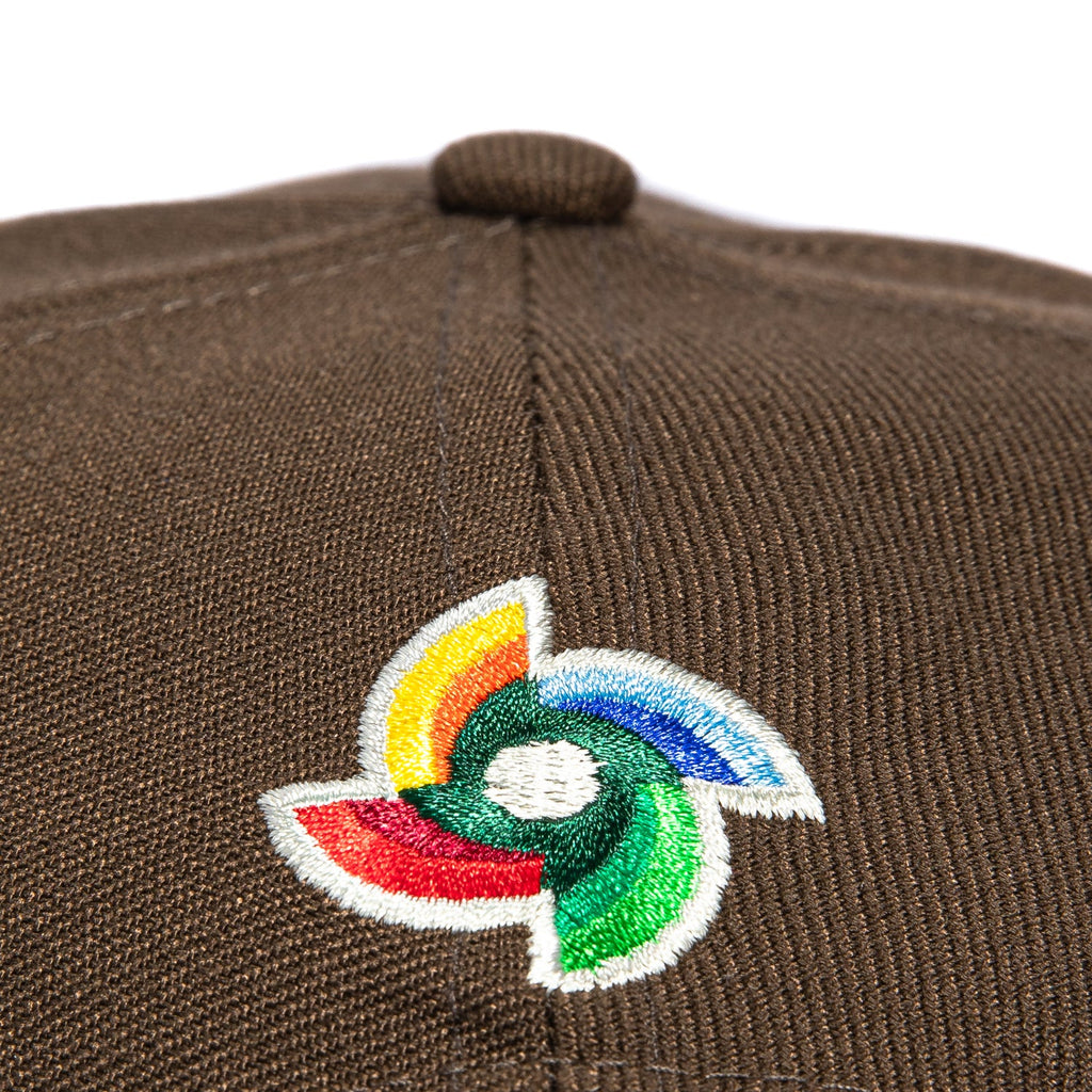 1    New Era 9Forty A-Frame Mexico World Baseball Classic Mexico Flag Patch Snapback Hat - Brown