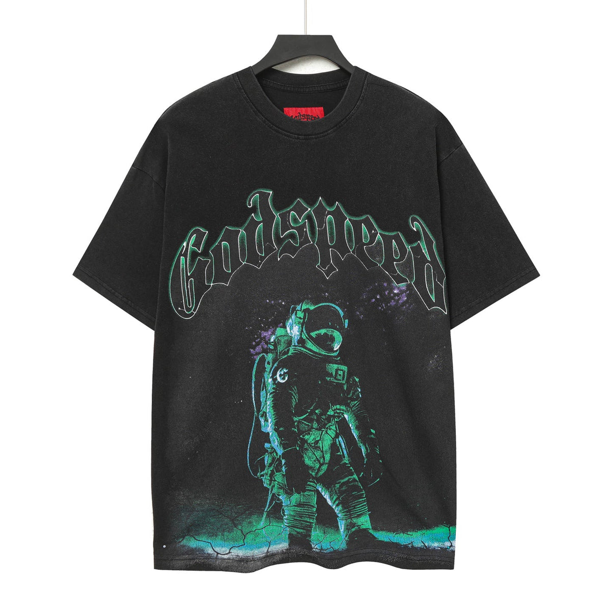 Godspeed Astronaut Space Graphic T‑Shirt