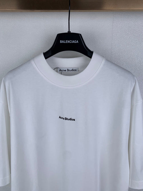 Acne Studios Chest Logo Oversized Short‑Sleeve T‑Shirt