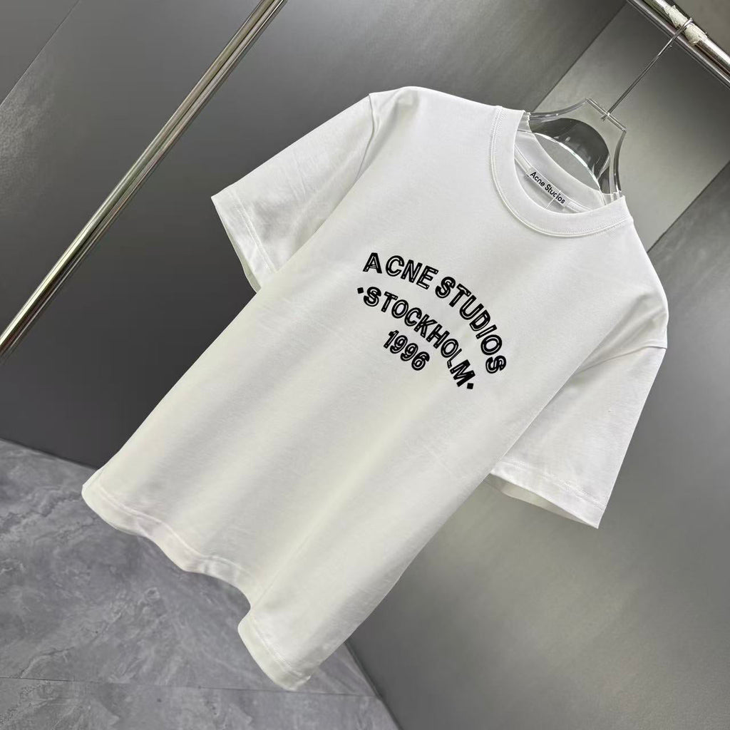 Acne Studios Stockholm 1996 Arch‑Graphic Crew‑Neck Short‑Sleeve T‑Shirt