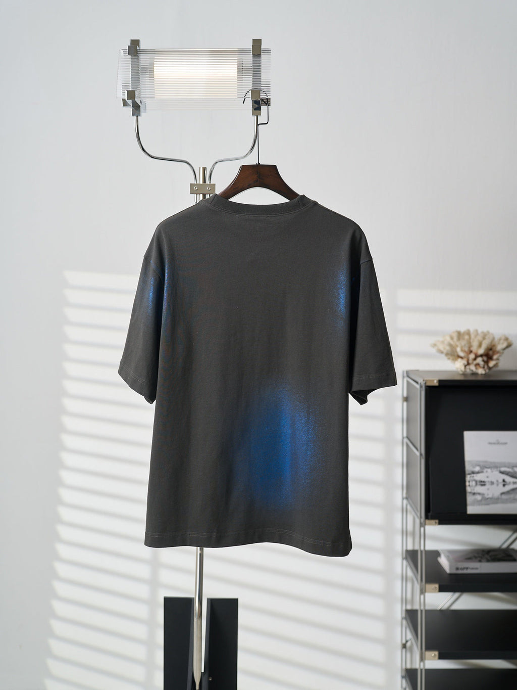Acne Studios Gradient Metallic Finish Oversized Short‑Sleeve T‑Shirt