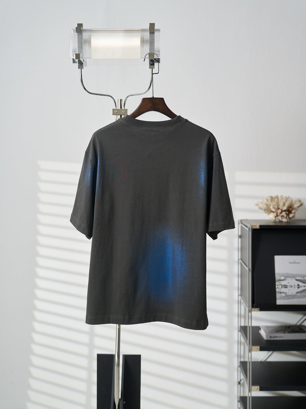 Acne Studios Gradient Metallic Finish Oversized Short‑Sleeve T‑Shirt