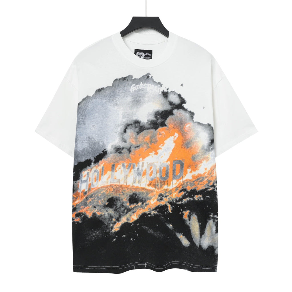 Godspeed Burning Hollywood Graphic T‑Shirt