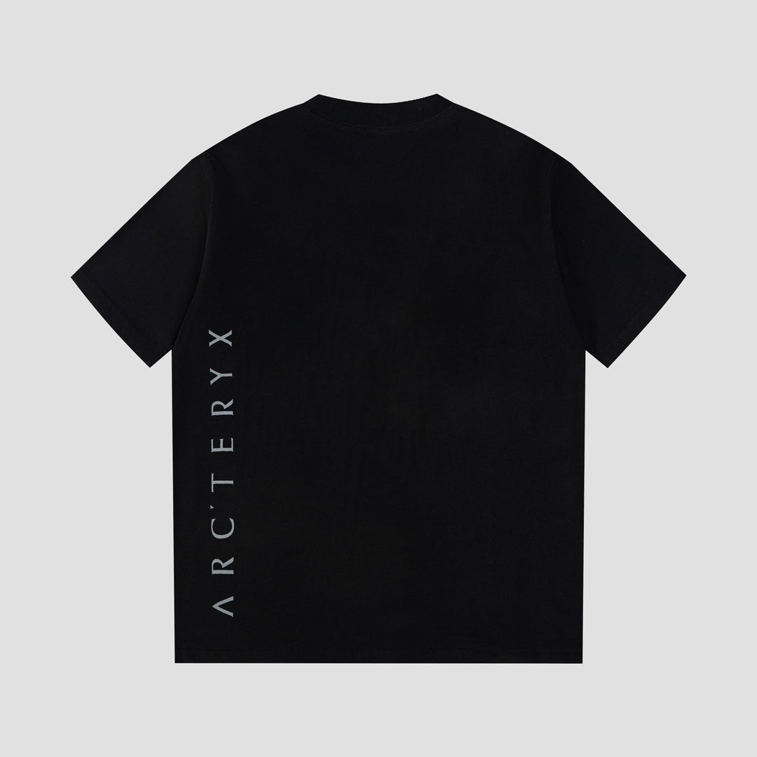 Arc'teryx Tonal Embroidered Bird Logo Front & Vertical Wordmark Back Unisex T-Shirt