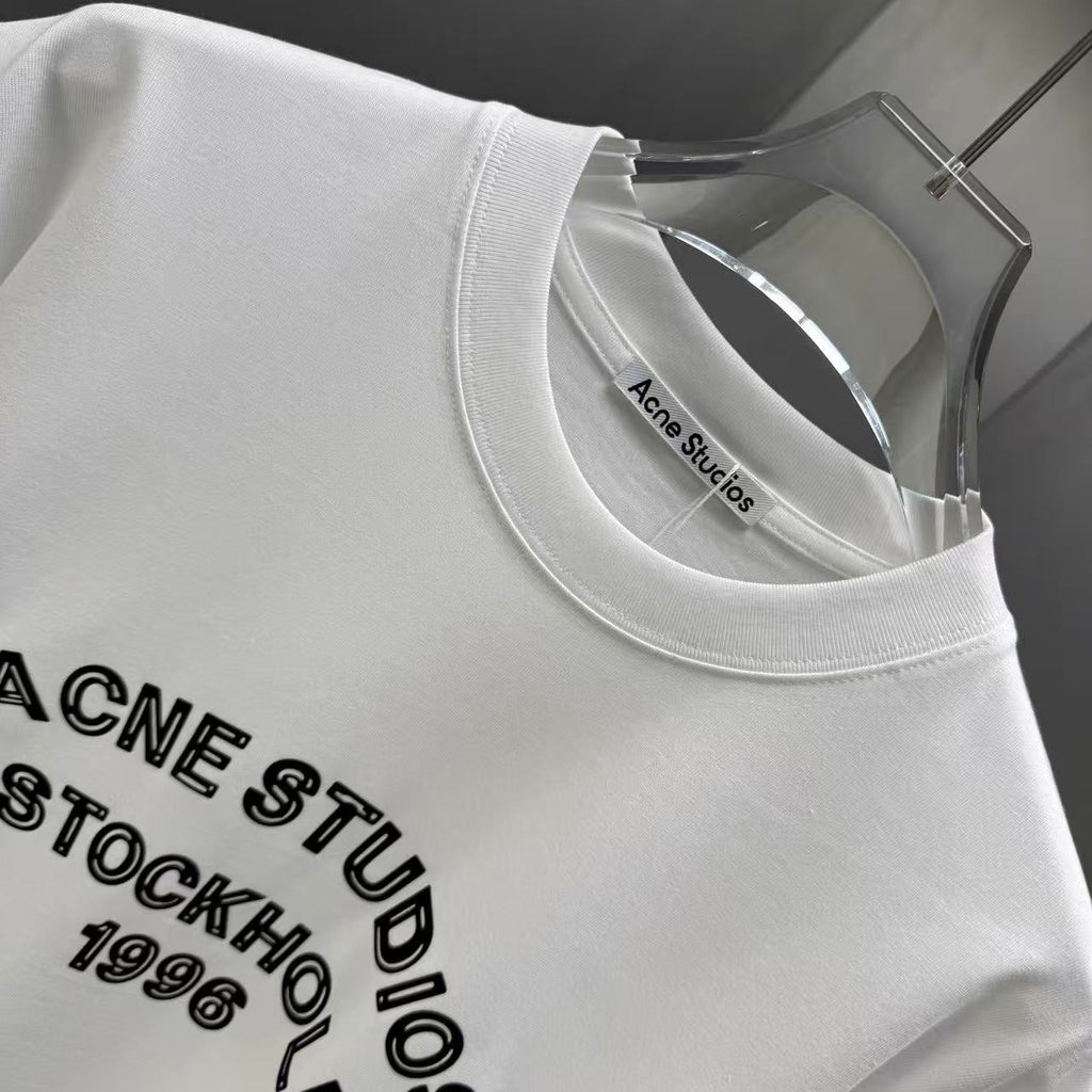 Acne Studios Stockholm 1996 Arch‑Graphic Crew‑Neck Short‑Sleeve T‑Shirt