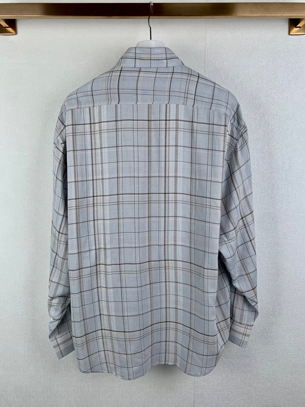Acne Studios Oversized Plaid Long‑Sleeve Shirt