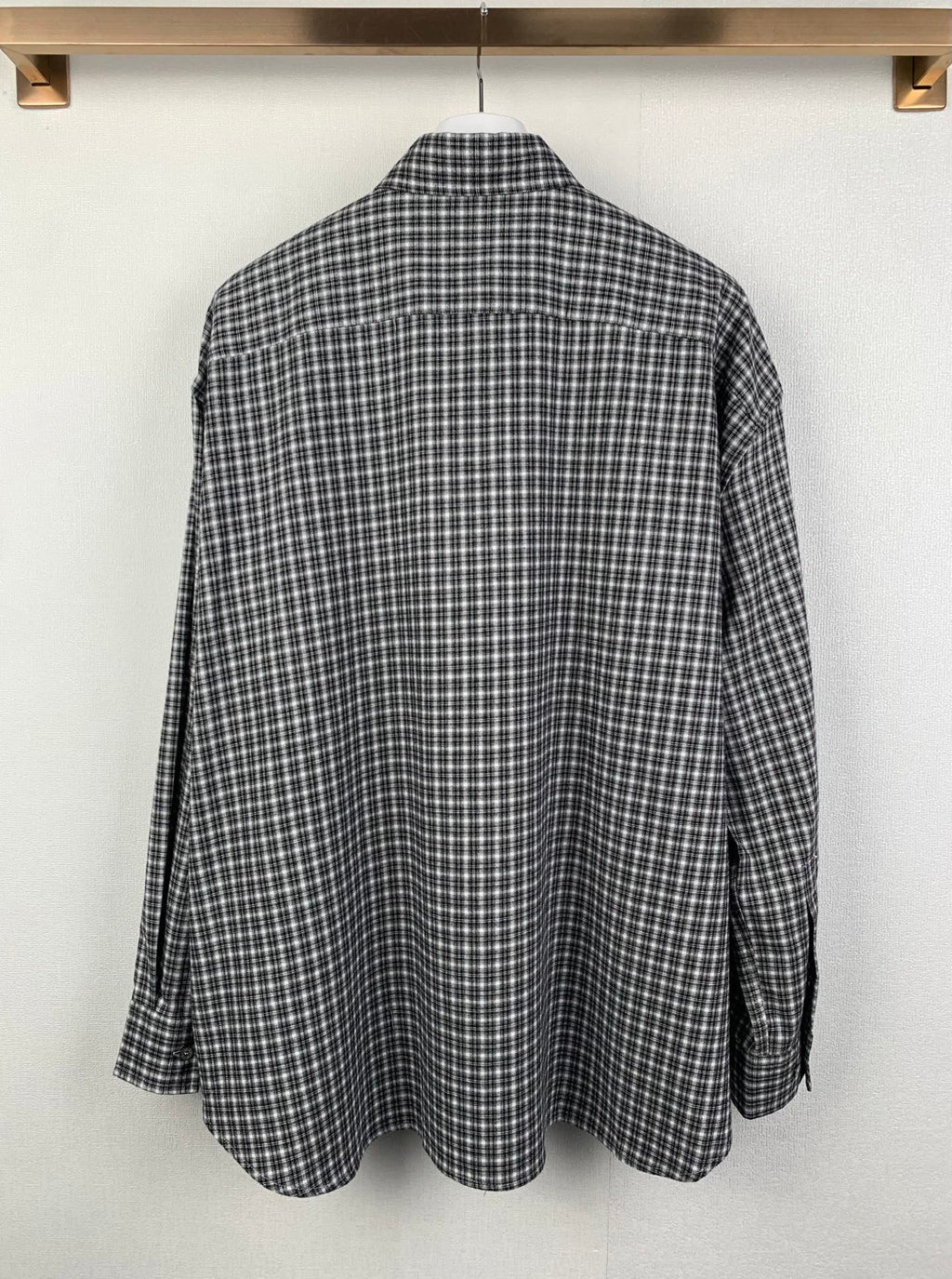 Acne Studios Oversized Long‑Sleeve Check Button‑Up Shirt