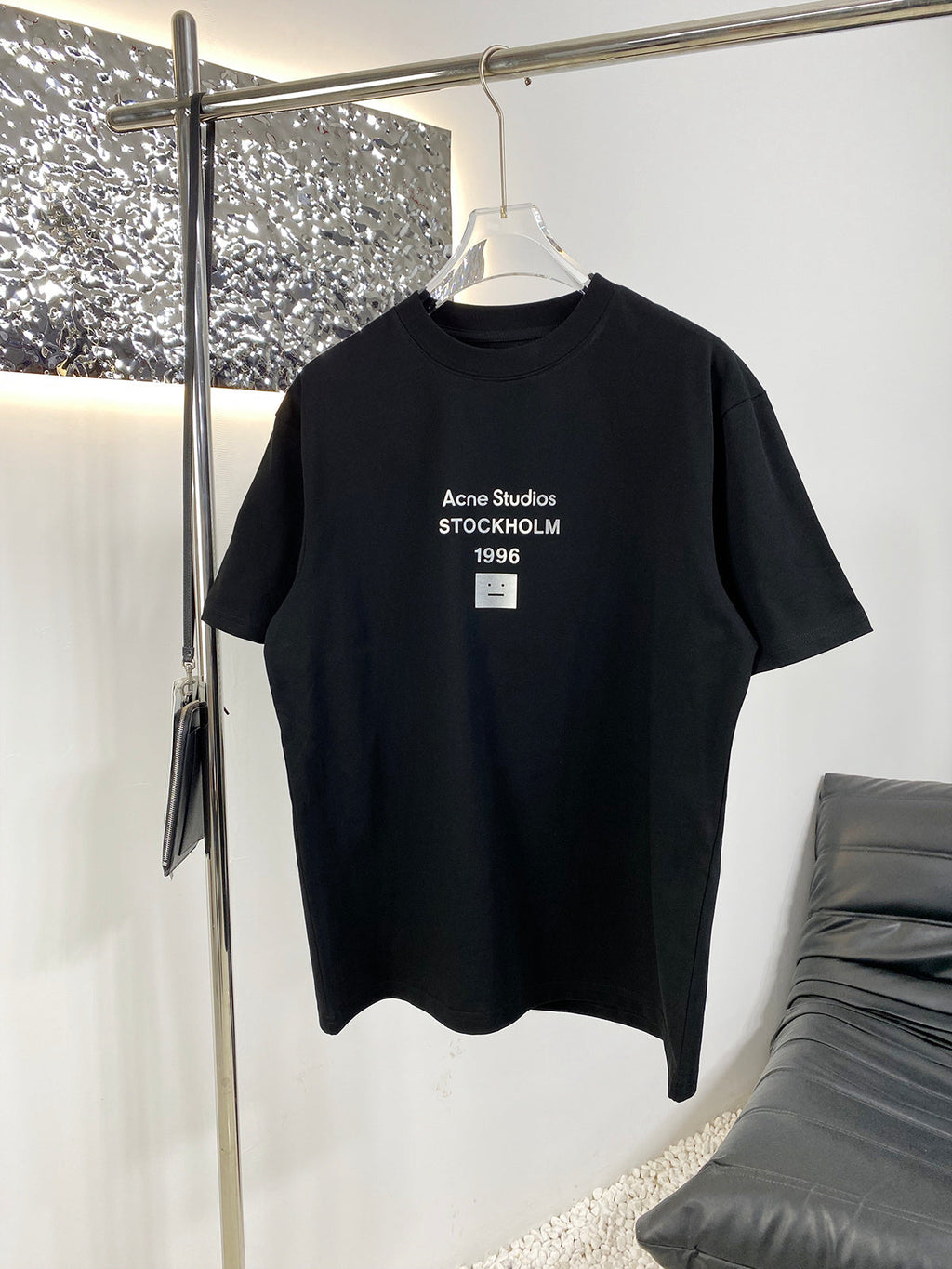 Acne Studios Short‑Sleeve Stockholm 1996 Face Graphic T‑Shirt