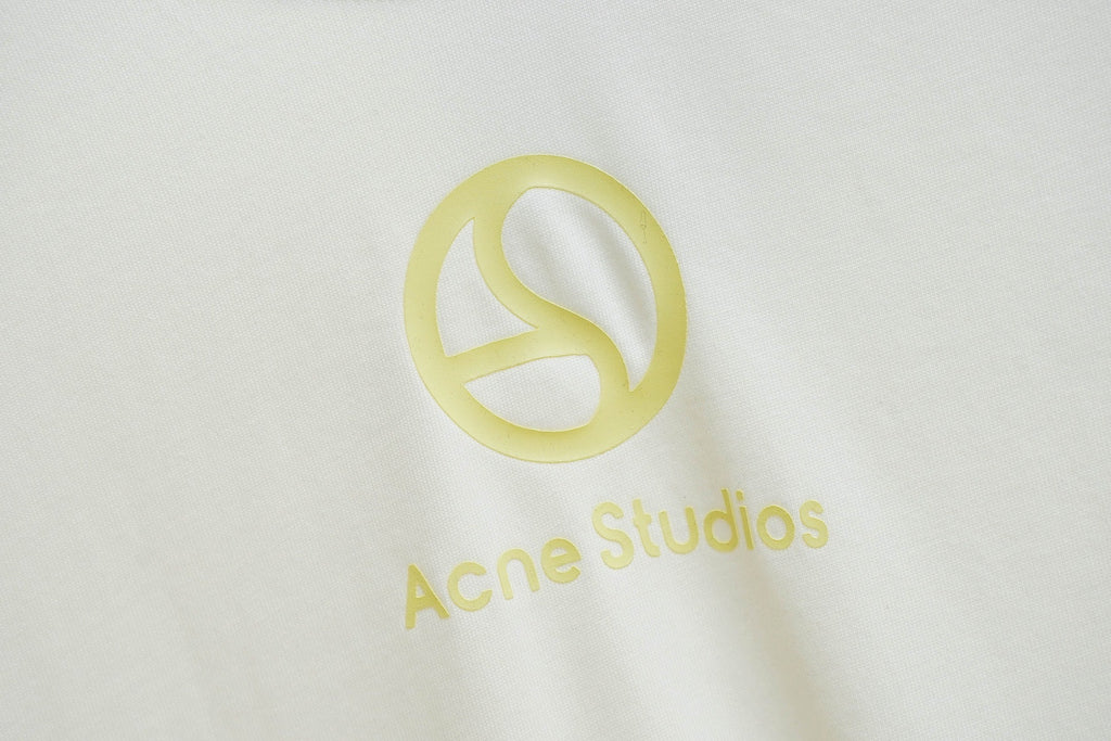 Acne Studios Circular‑Logo Crew‑Neck Short‑Sleeve T‑Shirt