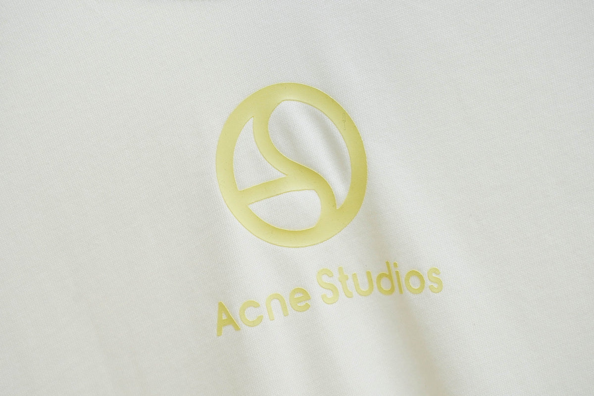 Acne Studios Circular‑Logo Crew‑Neck Short‑Sleeve T‑Shirt