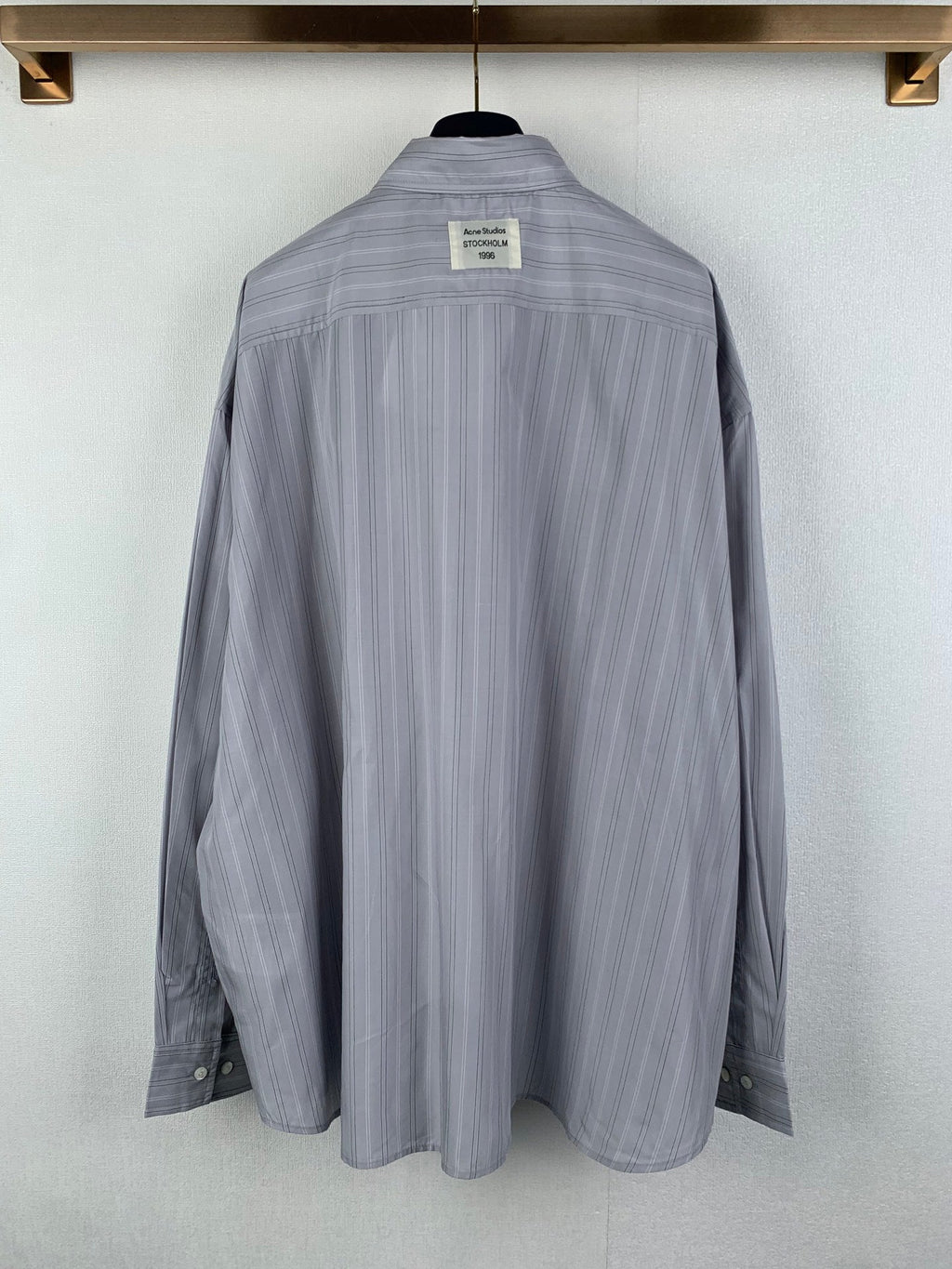 Acne Studios Oversized Long‑Sleeve Stripe Button‑Up Shirt