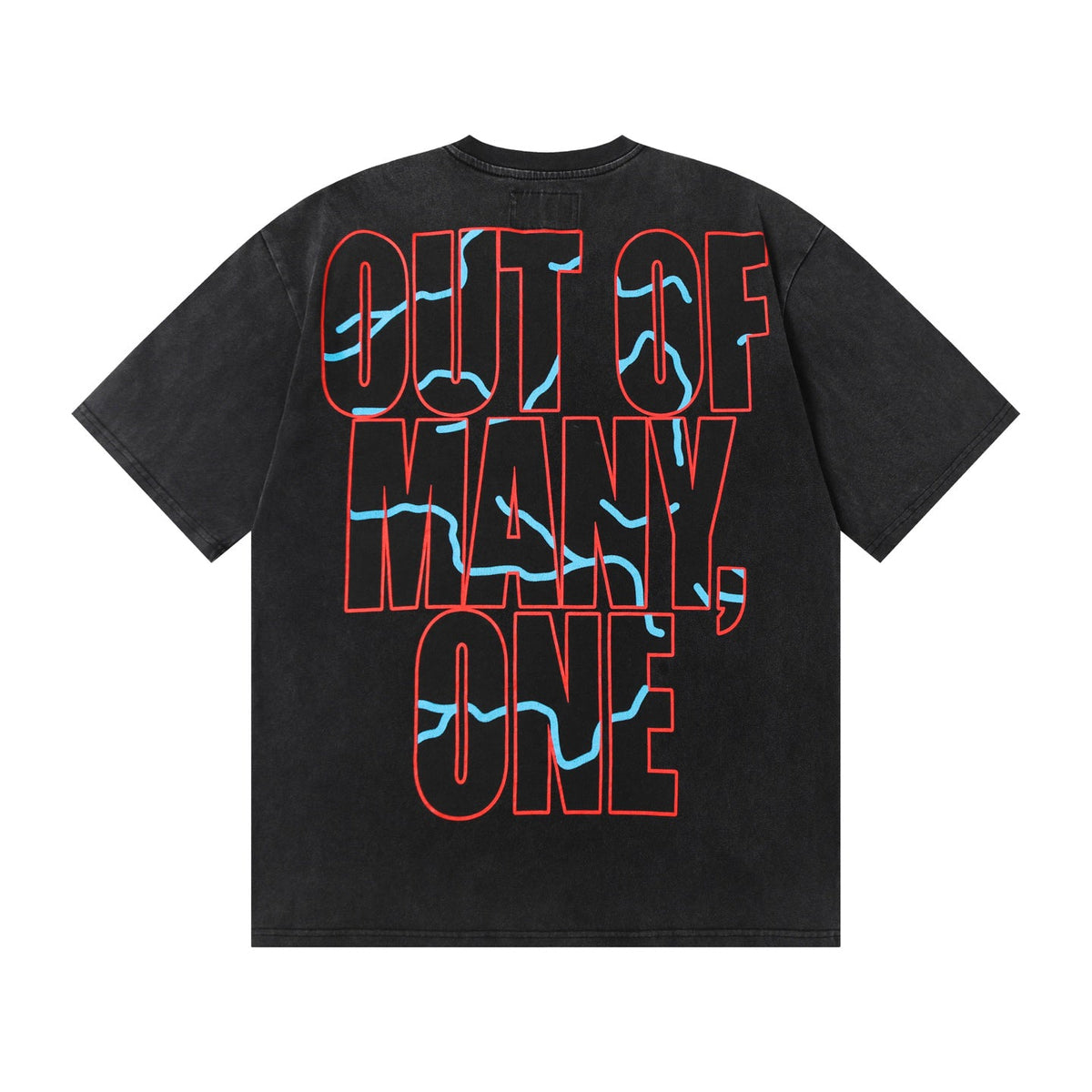 Godspeed Gas Station Porsche Skeleton Graphic T‑Shirt (Washed Black)