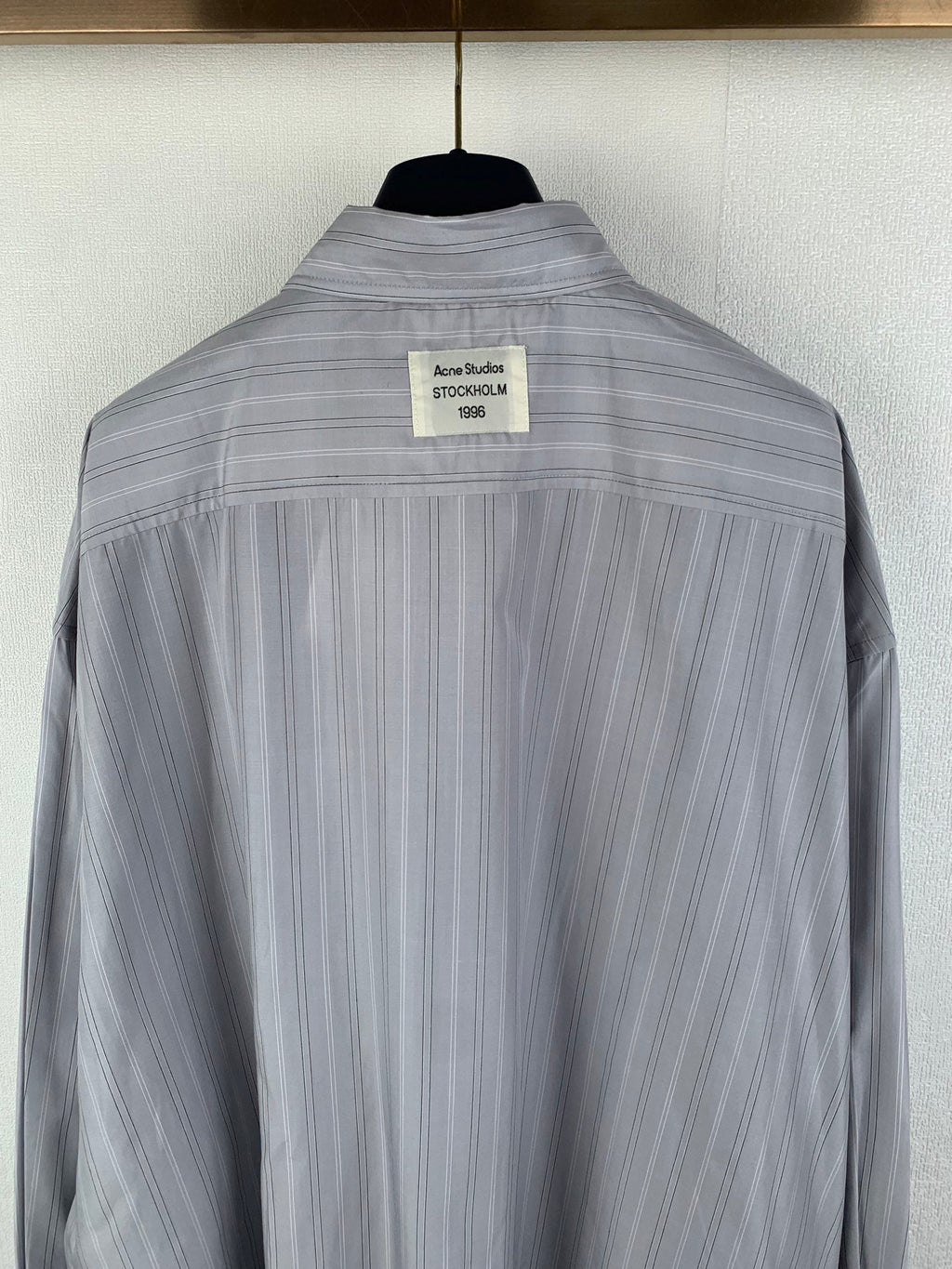 Acne Studios Oversized Long‑Sleeve Stripe Button‑Up Shirt