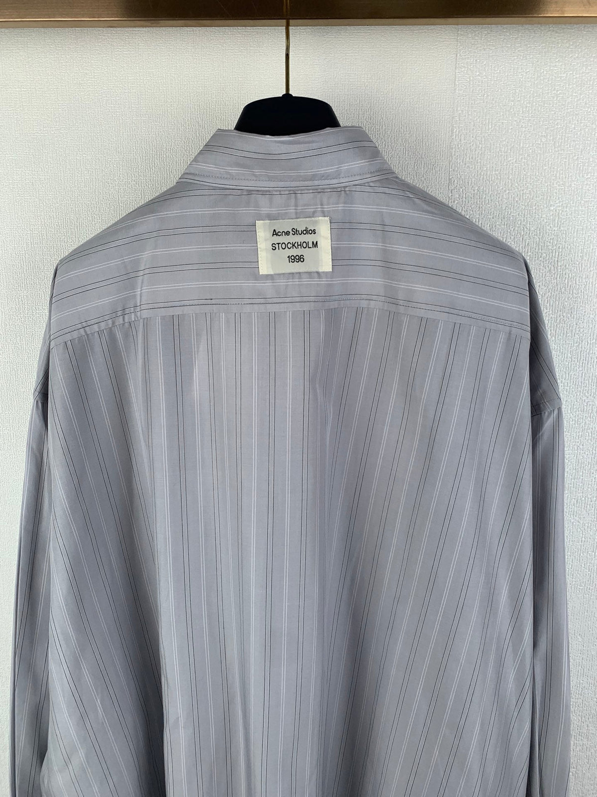 Acne Studios Oversized Long‑Sleeve Stripe Button‑Up Shirt