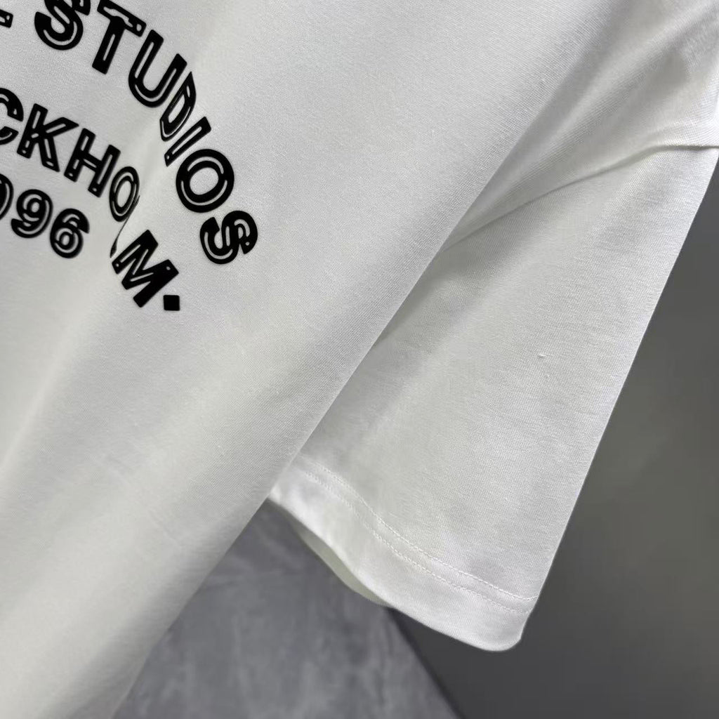 Acne Studios Stockholm 1996 Arch‑Graphic Crew‑Neck Short‑Sleeve T‑Shirt