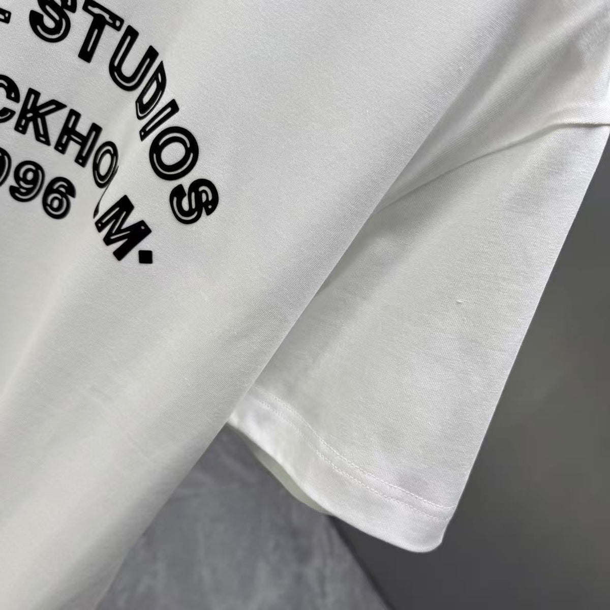 Acne Studios Stockholm 1996 Arch‑Graphic Crew‑Neck Short‑Sleeve T‑Shirt